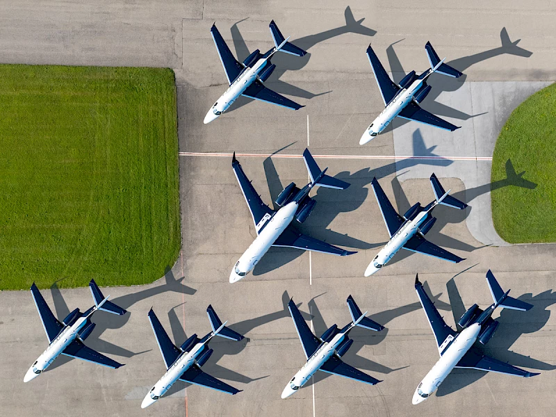 Fleet aerial view