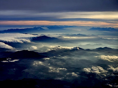 Descent to Malpensa in the morning