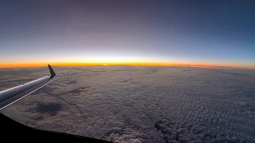 Over Poland at FL450