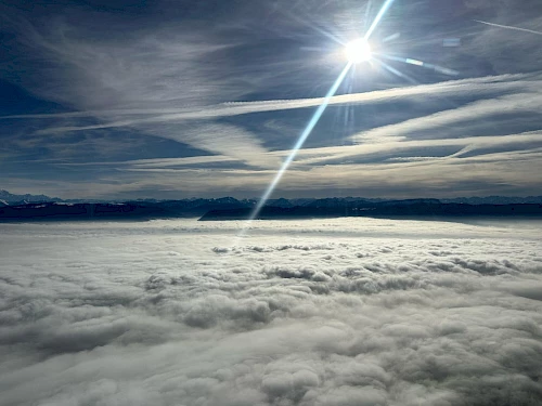 French Alps from the Praetor cockpit