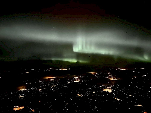 Göteborg from the Phenom cockpit