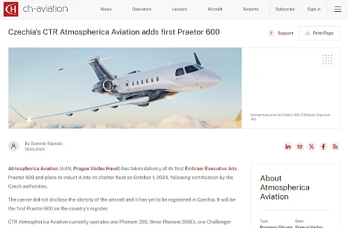 Atmospherica Private Jets